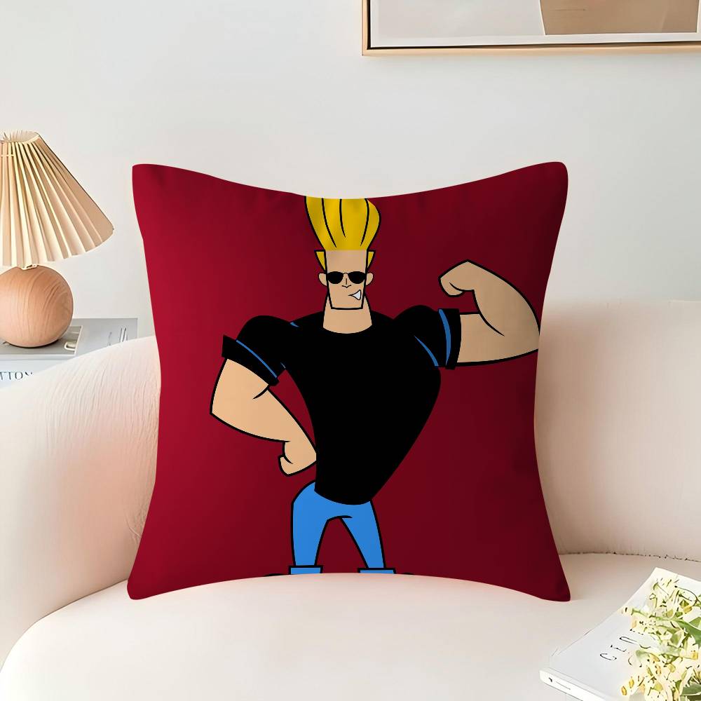 Cartoon J-Johnny Bravo Pillow Cover Sofa Cushion Cover Home Room Decoration Children Gift
