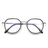 Mode Einfache Brillenrahmen Damen Blaulichtfilterbrille Retro Polygonale Flache Brille Trendiger Brillenrahmen