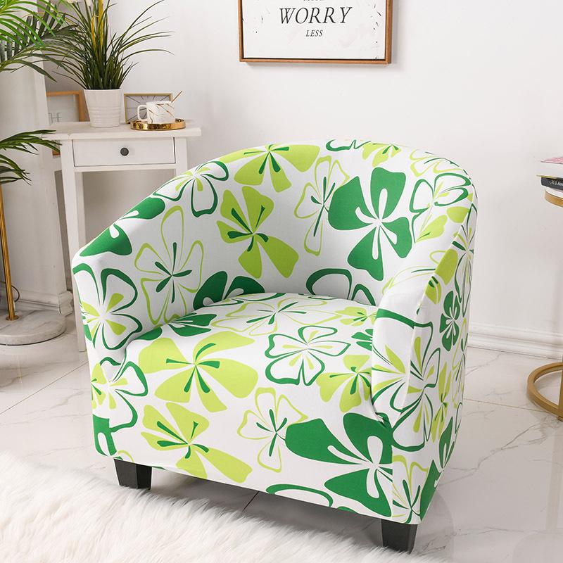 Nordic Floral Printed Single Sofa Chair Slipcovers Armchair Home Decoration Elastic Spandex For Living Room Sofa Cover