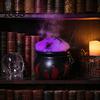 Fairy Tale Magic Props Light Up Witch Cauldron DIY Set, Halloween Glowing Black Plastic Bowl with Spiders, Kids Holiday Gift Spooky Hocus Pocus Candy