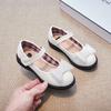 Mädchen-Lederschuhe, Frühjahrs- und Herbstmode, neue Kinderschuhe, Mädchen-Auftrittsschuhe, schwarze weichsohlige Einzelschuhe für kleine Mädchen