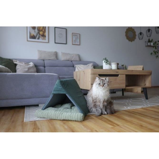 KERBL - Couchette Pour Chats - ANNE - 45 X 40 X 34 Cm - Vert