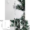 Transparent Icicle Ornaments For Christmas Tree Festive Holiday Decorations Pack Of 12