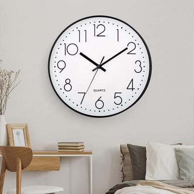 Horloge Murale Digitale Tendance Sans Perforation Silencieuse Heure de Voyage Précise Horloge Murale pour Cuisine Chambre à Coucher Dépôt d'Amis