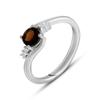 Bague en argent avec grenat naturel 0,689ct (1996669)