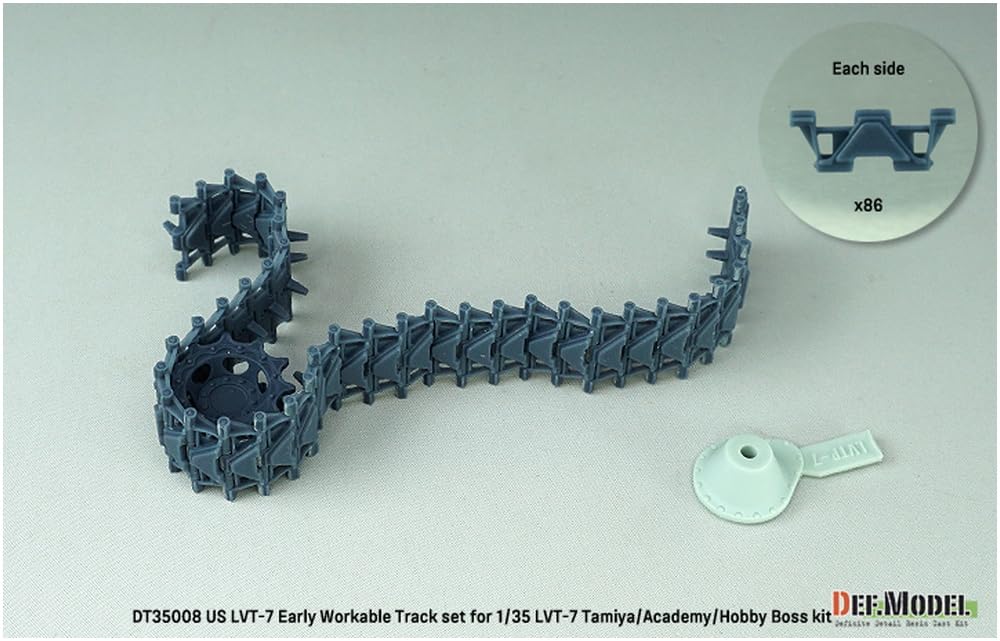 Differential Model Current American Amphibious Vehicle Movable Track Set Early Type Tamiya Academy Hobby Plastic Model Parts DT35008 DEF.MODEL 1/35
