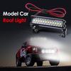 Universal 55mm 12 LED Hight Bright Light Model Truck Roof Lamp Bar for 1/10 RC Climbing Car Model Accessories