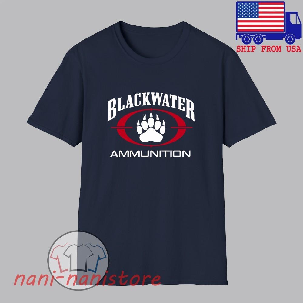 Blackwater Ammunition Military Men#039;s Navy Size S5XL Unisex T-Shirt S