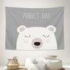 Cute Bear Tapestry Wall Hanging Anime Room Decor Forest Animal Aesthetic Wall Art Home Decor Living Room Bedroom Dorm Decor Gift