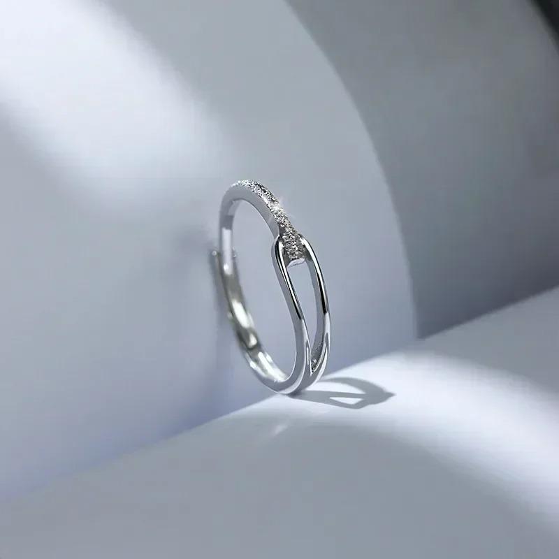 New Design Rings for Women Geometric Irregular Adjustable Opening Finger Ring Luxury Jewelry Gifts Party Accessories Ring