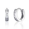 GEIGER Jewelry Square Cubic One-Touch Silver Earrings GISVEE131