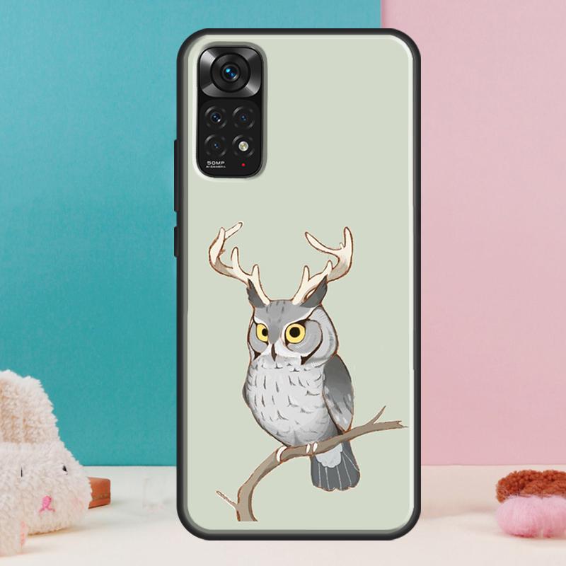 Fashion Cartoon Owl Case For Xiaomi Redmi Note 14 13 12 Pro 11 9 10 9S 10S 11S 12S Redmi 14C 13C 10C 12C Cover