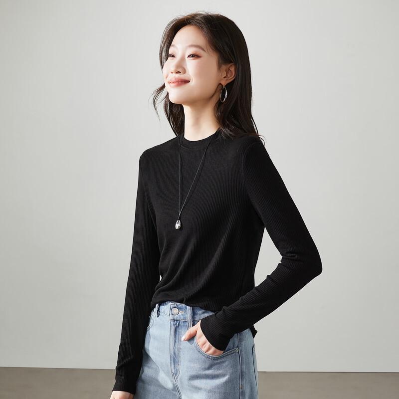 SOFSIL Women s Long Sleeve Round Neck Slim Fit T-shirt XL