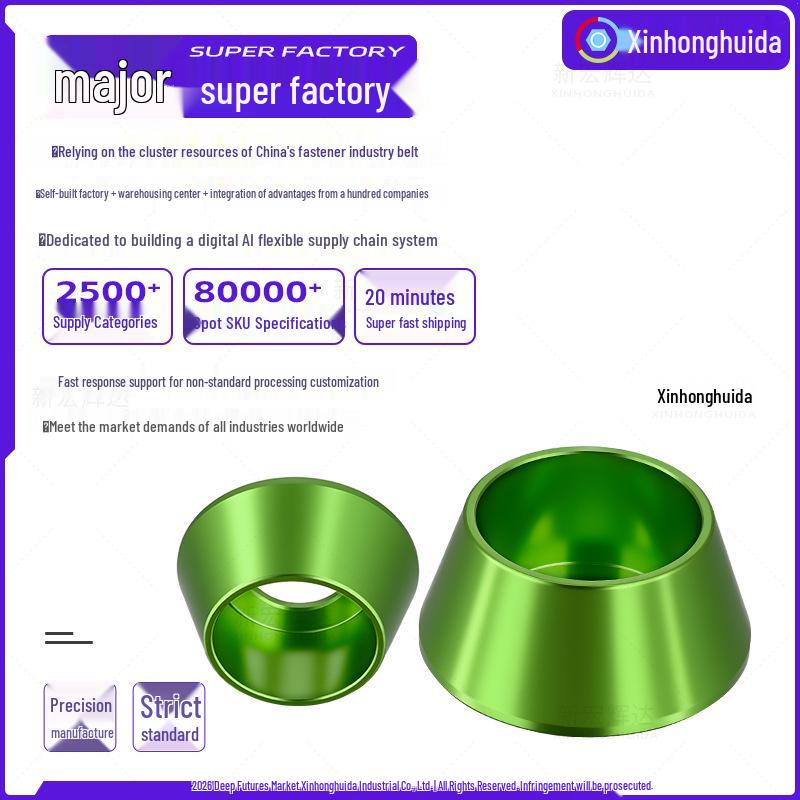 

Green Aluminum Alloy Decorative Washer and Spacer for Pad Cup Head Screws (M2.5, M6, M8) M2.5 [Aluminum Alloy Cup Head Screw Washer Green]