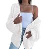 Women's Thickened Cardigan Sweater - Casual Open-Front Warm Outerwear