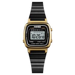 SKMEI 1901 Digitale Horloges voor Dames Mode Alarm Waterbestendigheid Roestvrij Staal Sport Horloges