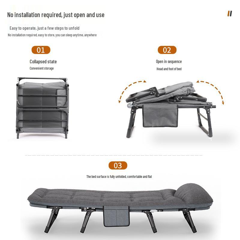 Folding Recliner Camping Bed for Naps and Office