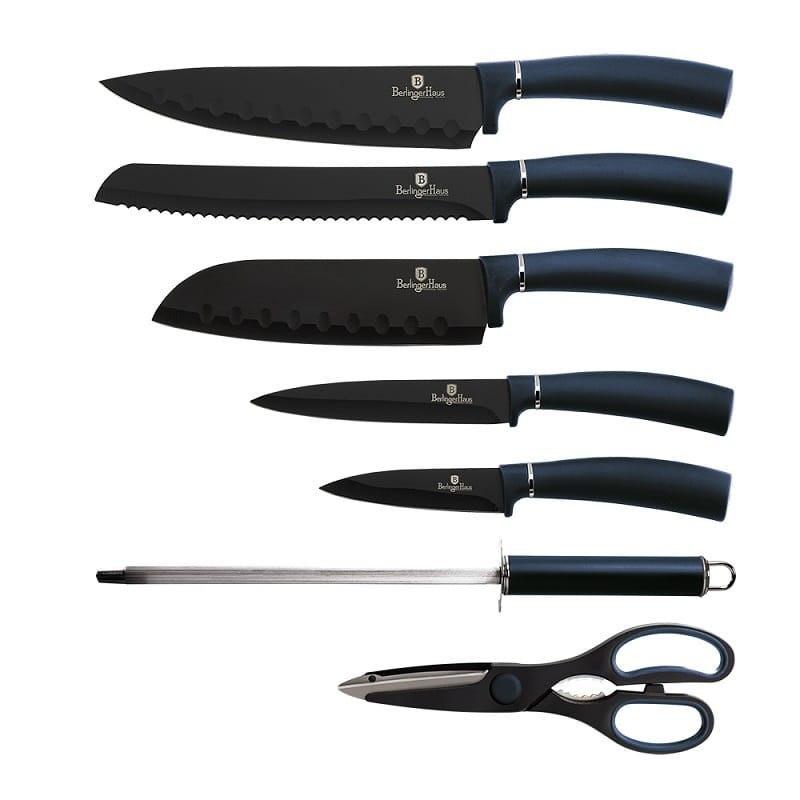 Berlinger Haus Bh-2564 Aquamarine Knife Set In Stand