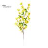 Wedding Decor Flowers Artificial Winter Jasmine with Stem Realistic Fake Silk Yellow Flower Indoor Home Office Table Centerpiece Faux Branch