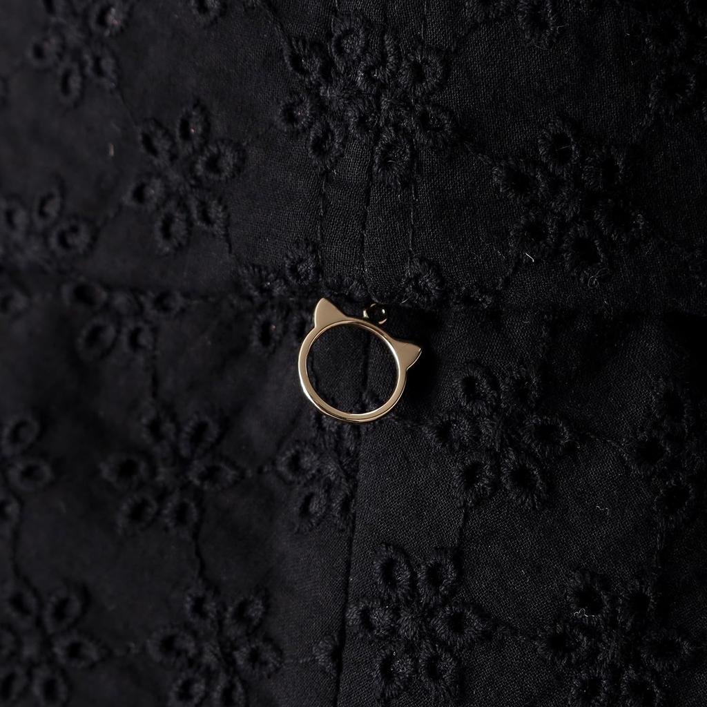 Moonbat PAUL & JOE ACCESSOIRES Lace Bucket Hat with Cat Charm, 71005, Black