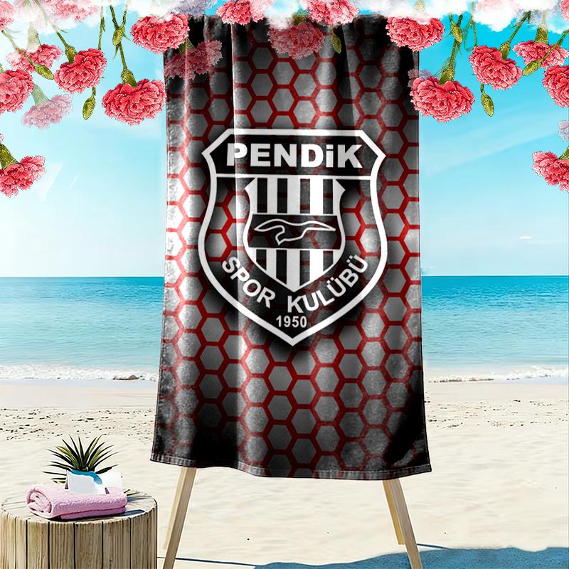 Pendikspor SK 1950 Print Beach Towel, Large Soft Quick Dry Towel for Beach Camping Swimming