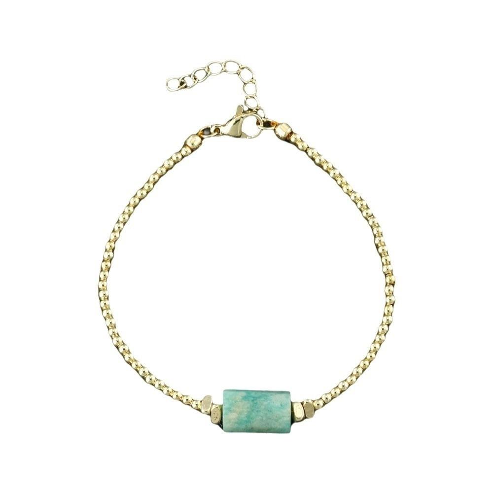 

Vintage Bohemian Style Bracelet Copper Bead Bracelet Fashion Crystal Stone Bracelet Gifts зелений