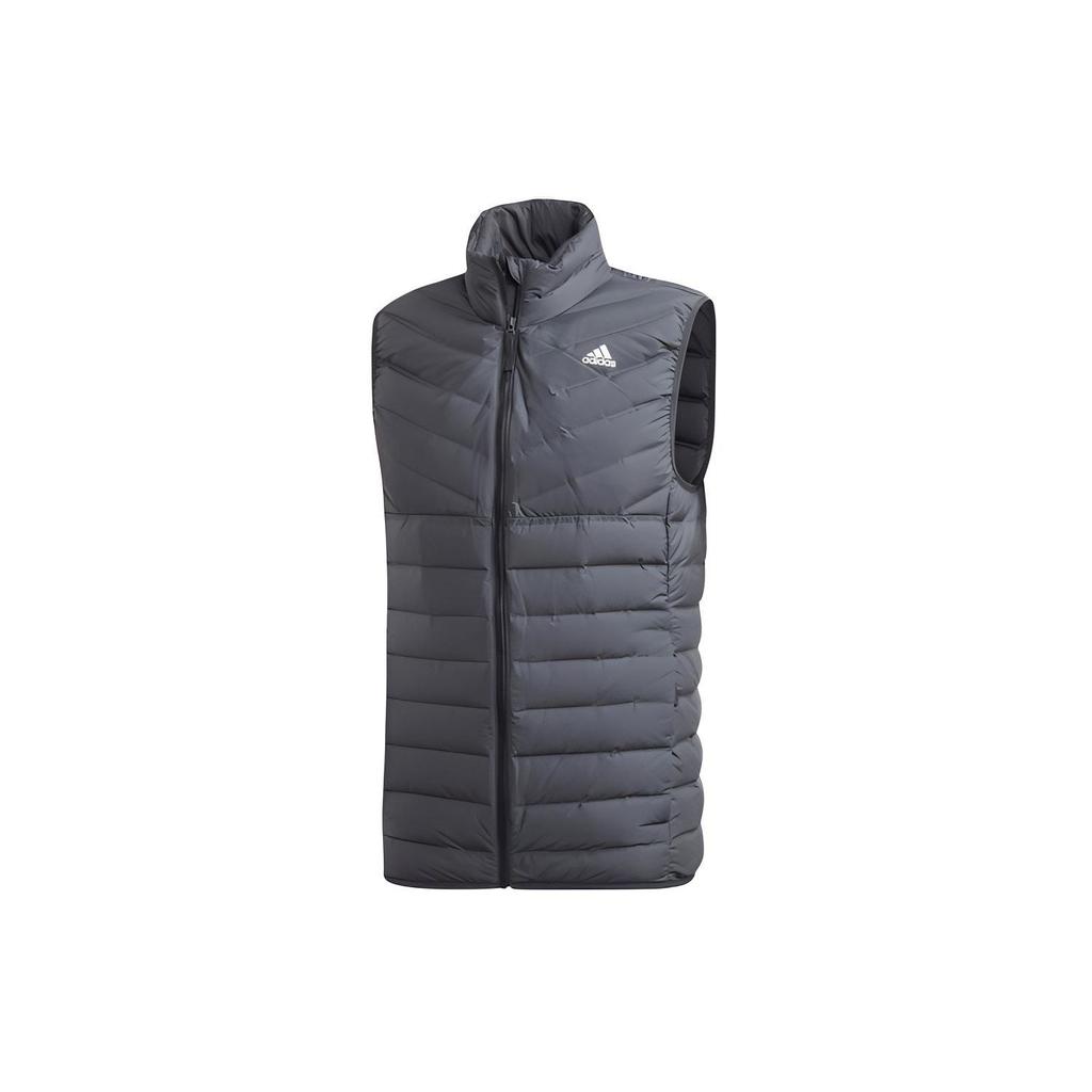 Adidas Varilite Sports Warm Reflective Stand Collar Down Vest Men Vests Gray DZ1425