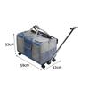 Cat Carrier with Wheels Folding Travel Bag, Foldable, Rolling Puppy for Small Animals Dogs