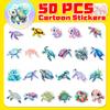 50 Blue Sea Turtle Stickers Cartoon Sea Turtle Graffiti Stickers Colorful Ocean Turtle Diy Scooter Stickers