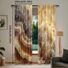 2Pcs Marble Curtain Onyx Stone Surface Pattern Banded Variety Differing Lines Image Suitable For Bedroom Bathroom Living Room
