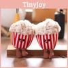 Cute Popcorn Plush Toy Keychain Stuffed Doll Kids Pendant Decoration Backpack