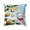 45X45Cm Cartoon Christmas Snowman Pillowcase Bedroom Sofa Cushion Cover 100% Polyester Living Room Cushion Pillowcase Home Decor