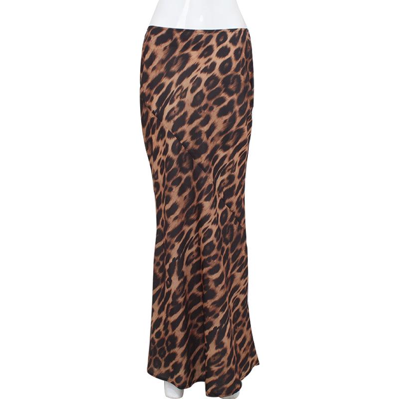 Women's Classic Leopard Print Vintage Skirt – Summer Fashion