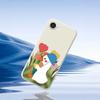 For iPhone 16e Case Cartoon Duck Pattern Printing Straight Edge TPU Phone Back Cover