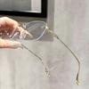 1 piece of women's frameless elegant and fashionable transparent glasses suitable for daily life