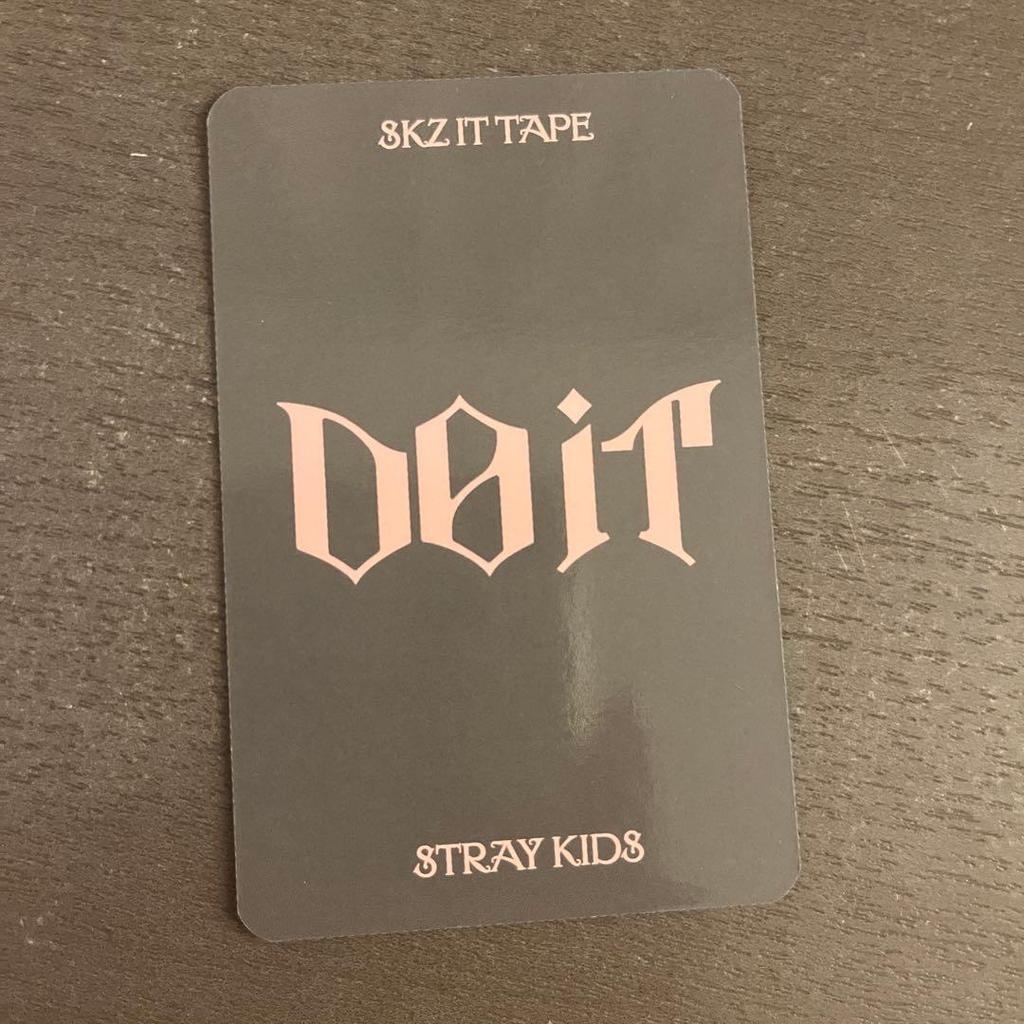 [USED] stray kids sukiz hyunjin trading card mupla do it