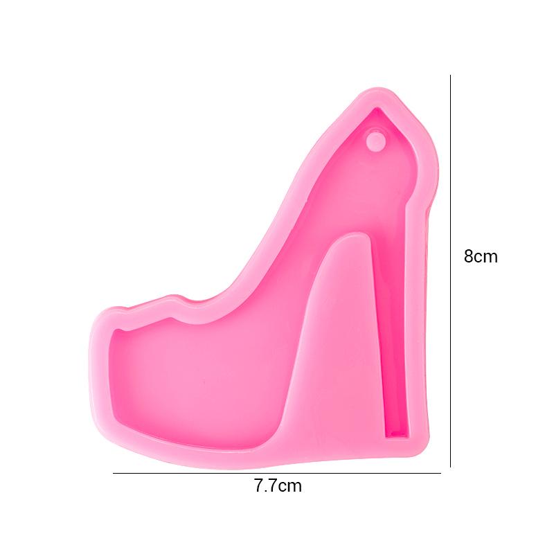Heart Shape Keychain Casting Silicone Molds Dog Paw Print Resin Molds for Key Chain Pendant Making Epoxy Resin Craft Jewelry DIY