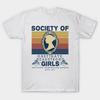 Asian Size Men Black Print T-shirt Society Of Obstinate Headstrong Girls Vintage No-Cut Print Cotton Tshirt