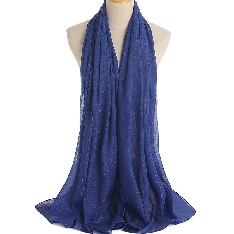 170X70Cm Silk Scarf Shawl Solid Southeast Asian Headscarf Large Travel Shawl Versatile Textured Chiffon Scarf Wrap Poncho Hijabs