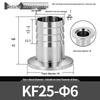 FGO KF Vacuum Flange Barb Fitting