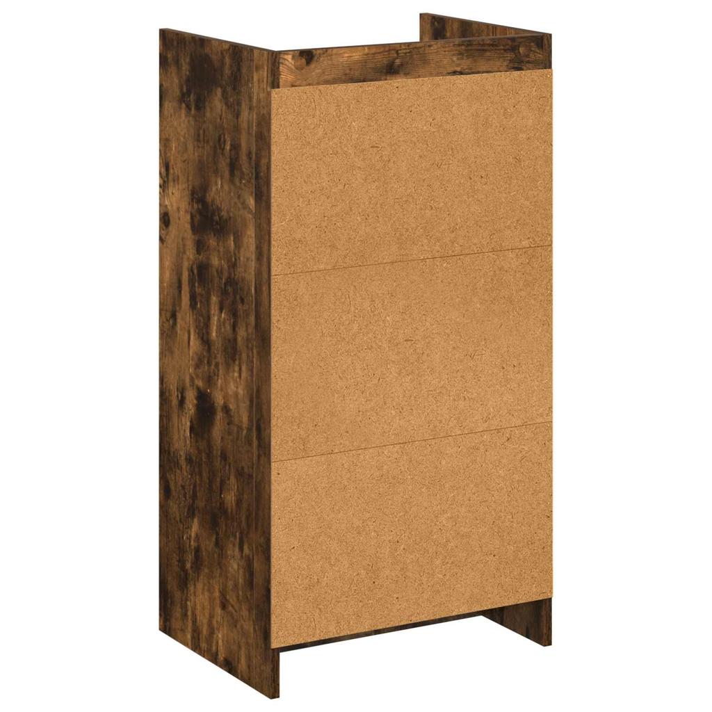 Shoe Cabinet Smoked Oak 48 x 36 x 92 cm Engineered Wood