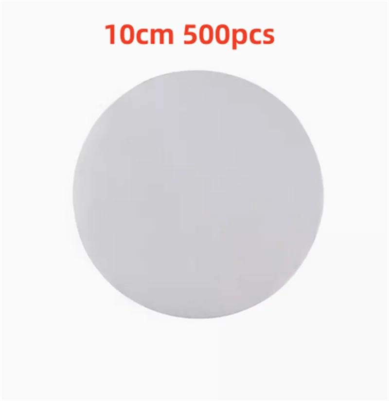 500 buc suqare rotund alb chifle de bambus pentru aburi Căptușeală din hârtie Covoraș antiaderent pentru cuptor Hârtie pentru grătar pentru grătar Hârtie de copt pentru hamburger