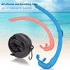 Kolip Freediving Snorkel Silicone Flexible Roll Up Snorkel Set With Compact Storage Case For Outdoor Scuba Diving
