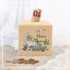 Customized Dino Dinosaur Pattern Wooden Piggy Bank Kids Money Boxes Coin Collection Case Wooden Coin Bank Child Shower Gift