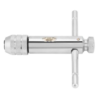 T-Type Ratchet Tap Wrench, Rust-Resistant, Corrosion-Resistant, M3-M8 / M5-M12, High Hardness, for Metalworking, Bicycles, and DIY Furniture (M5-M12)