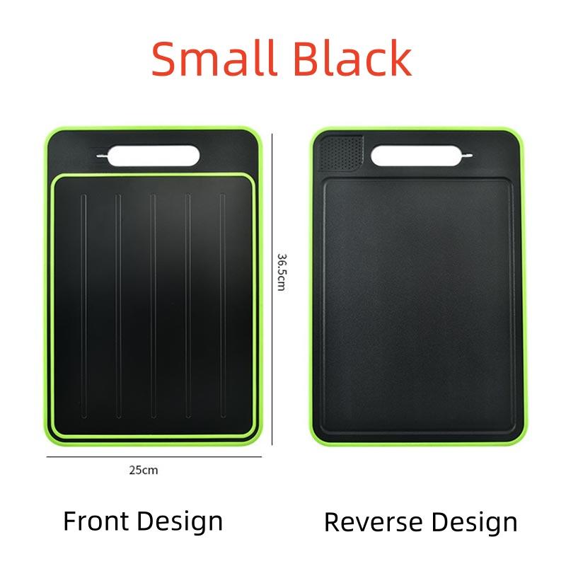 4IN1 Aluminum Alloy Cutting Board,Silicone Edging,Thickened Cutting Board,Beef Quick Thawing Cutting Board,PP Chopping Board
