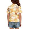 Kids Casual Short Sleeve Polo Shirt Animal Pattern Cartoon Print Lightweight Comfortable Soft Fabric Breathable Summer Top for Boys Girls