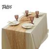 Everyday Use Tablecloth Cheesecloth Table Runner, Boho Rustic Farmhouse Gauze Long Sheer Themed Party Runner Fabric for Wedding Tea Baby Shower