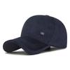 Hat Men's Autumn Winter Velvet Warm Cap Middle-Aged Baseball Cap