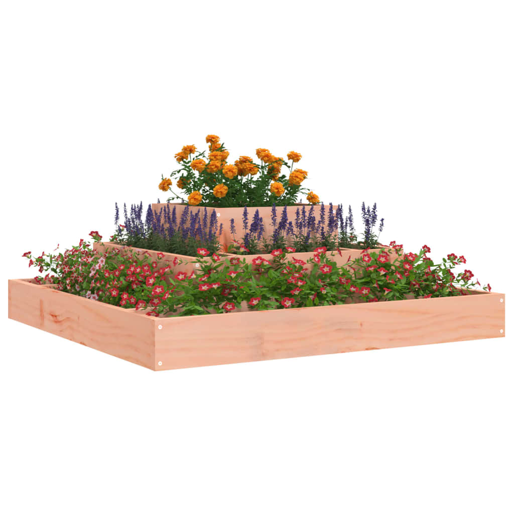 Vidaxl Planter, 80X80X27 Cm, Light Douglas Fir Wood